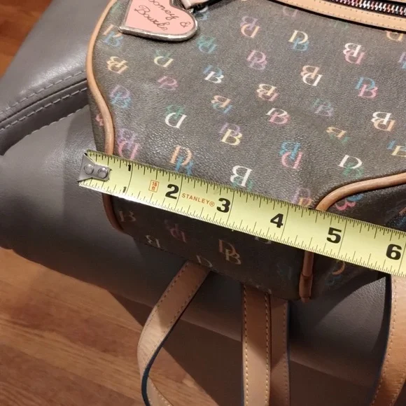 Dooney & Bourke Backpack Vintage Multi Colored Rare - Picture 9 of 12
